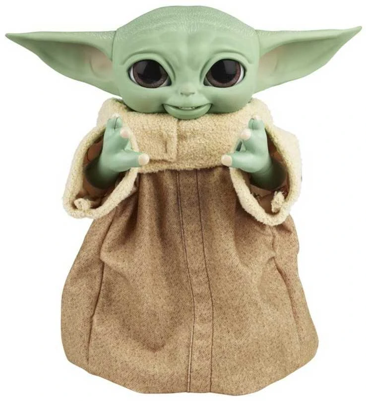 Hasbro Star Žvaigždžių karų SW interaktyvus žaislas Galaktikos užkandžių Grogu 23,5 cm