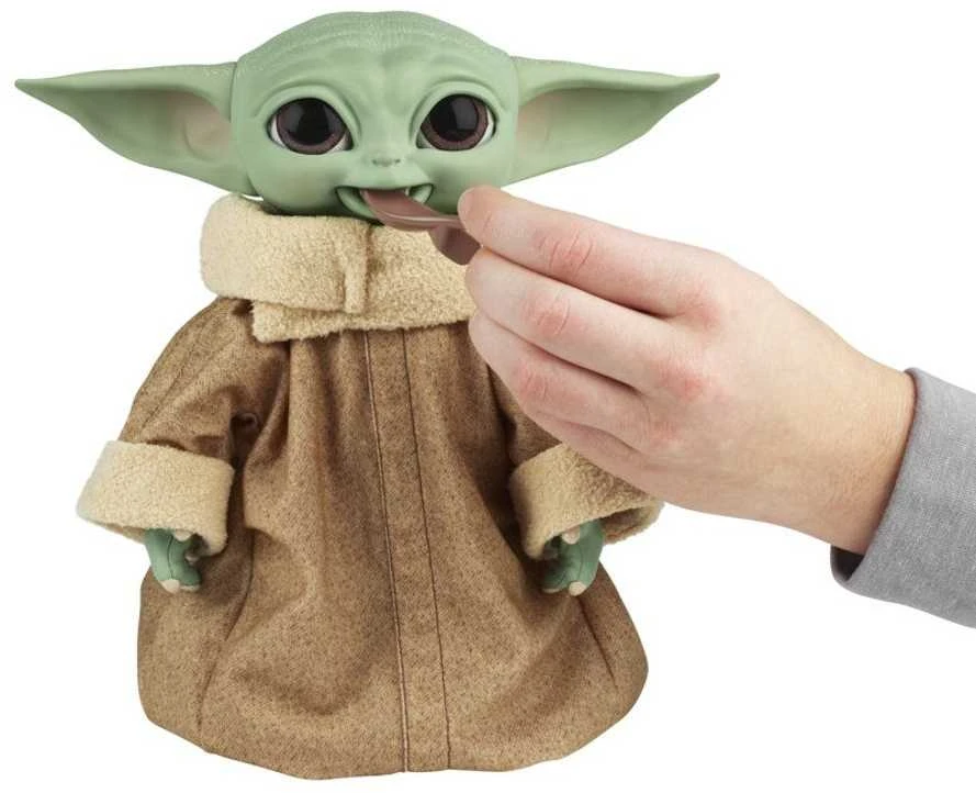 Hasbro Star Žvaigždžių karų SW interaktyvus žaislas Galaktikos užkandžių Grogu 23,5 cm