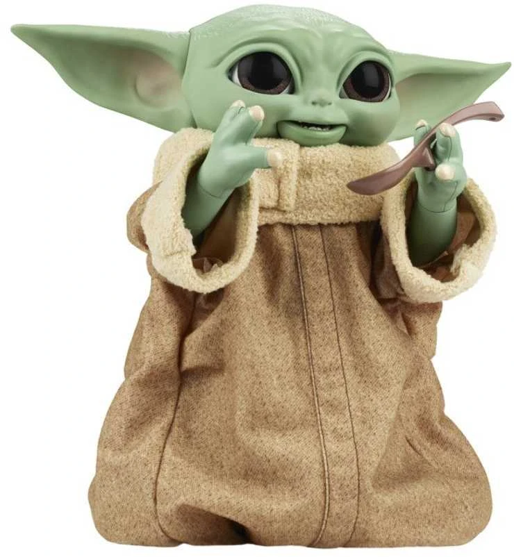 Hasbro Star Žvaigždžių karų SW interaktyvus žaislas Galaktikos užkandžių Grogu 23,5 cm