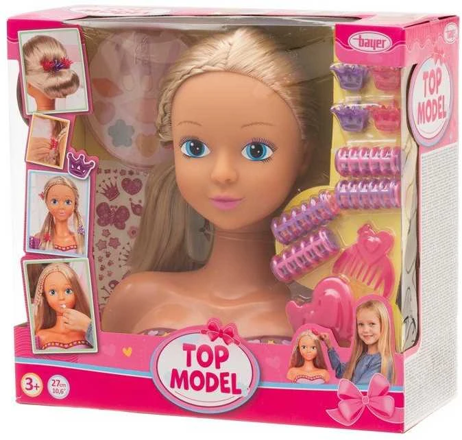 Bayer Design BAYER Lėlė Top Model galvutė d/styliz.90012AG 10488