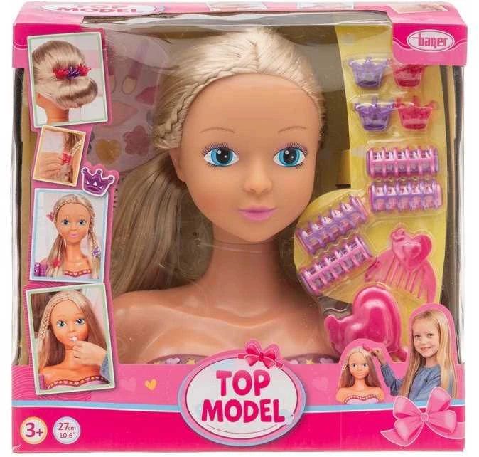 Bayer Design BAYER Lėlė Top Model galvutė d/styliz.90012AG 10488