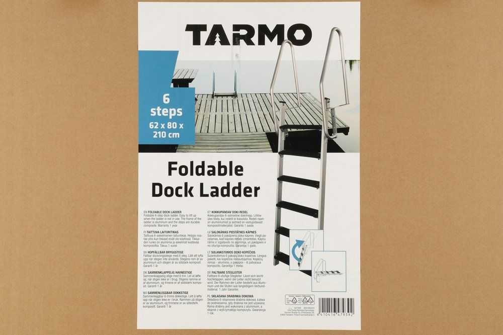 Tarmo 6 pakopų sulankstomi prieplaukos laiptai