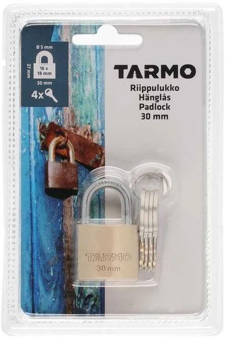 Tarmo Pakabinama spyna 30mm, 4 raktai,žalvaris