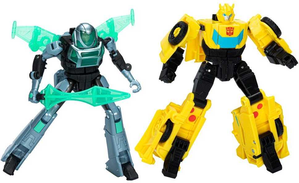 Transformers EarthSpark Cyber-Combiner Bumblebee ir Mo Malto veiksmo figūrėlės