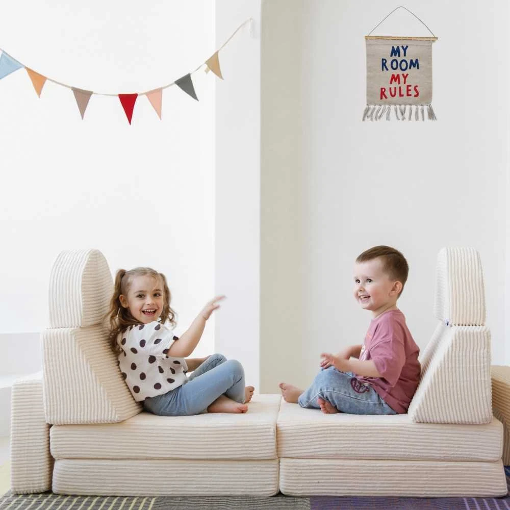 10 dalių modulinė sofa vaikams