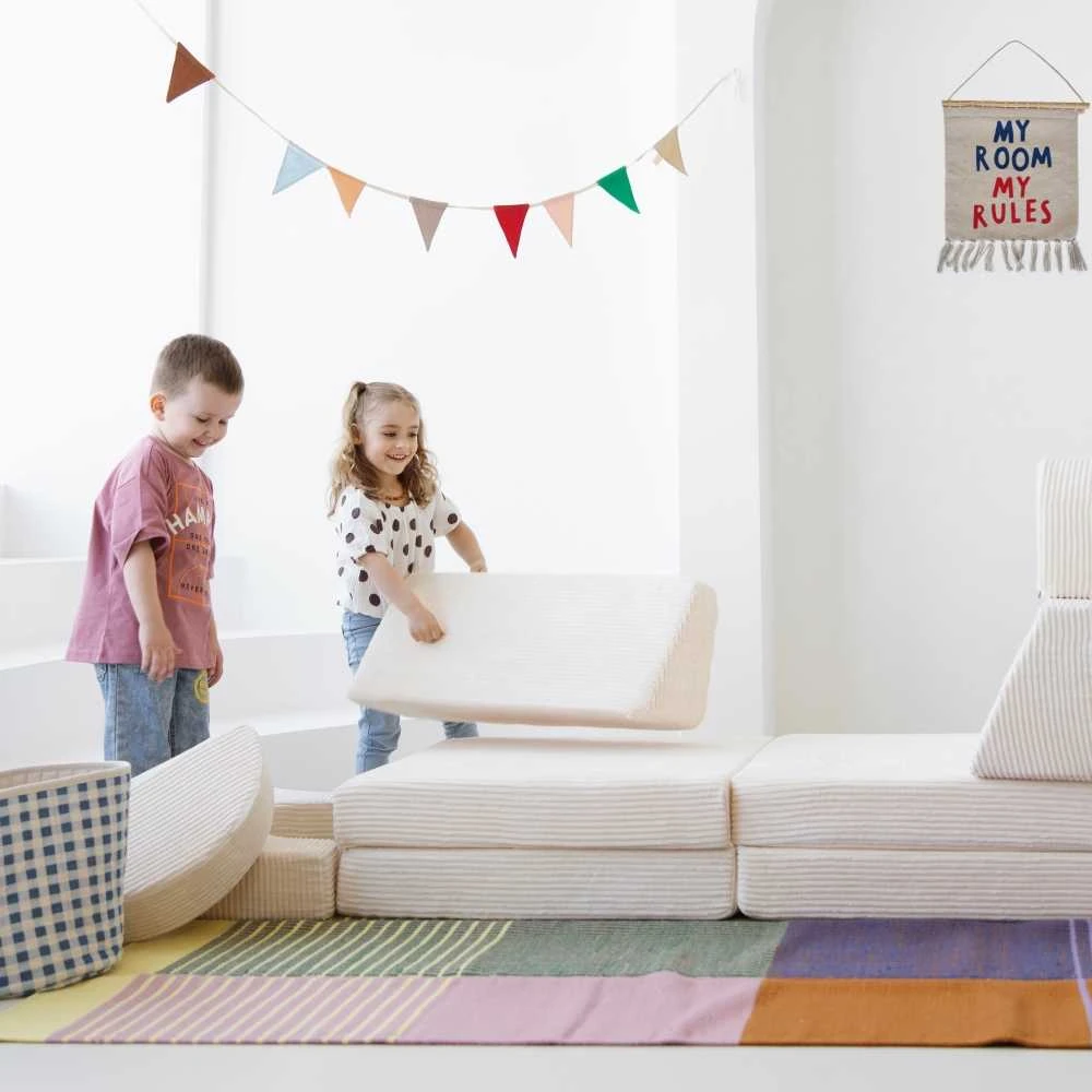 10 dalių modulinė sofa vaikams