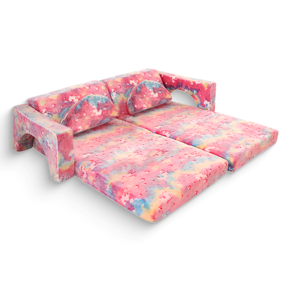 10 dalių modulinė sofa vaikams Unicorn