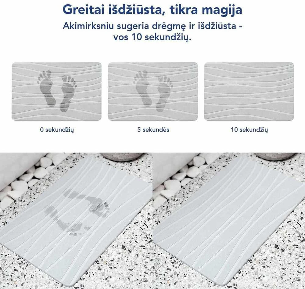 Diatomitinės žemės kilimėlis