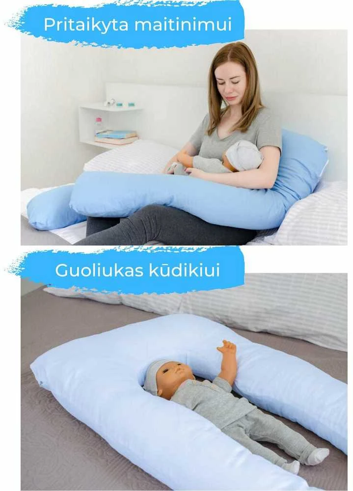 Miego pagalvė nėščiosioms Žydra