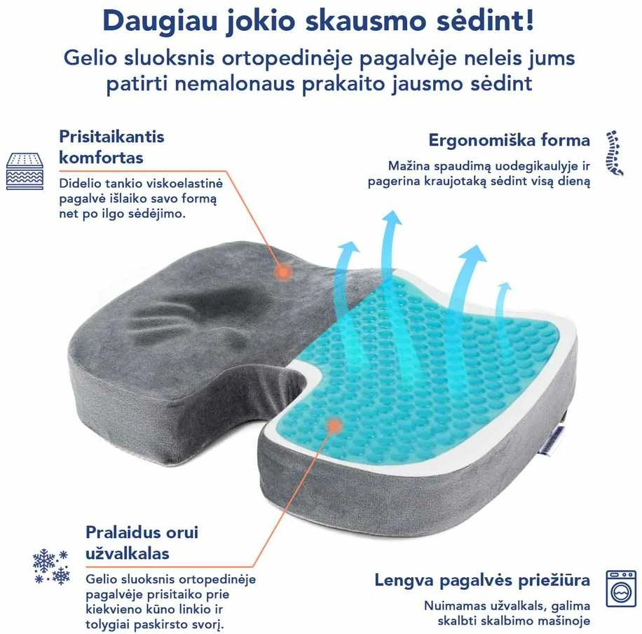 Ortopedinė sėdėjimo pagalvė
