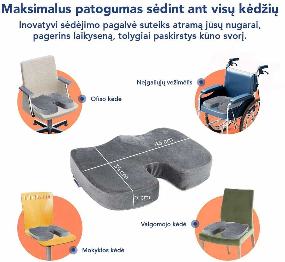 Ortopedinė sėdėjimo pagalvė