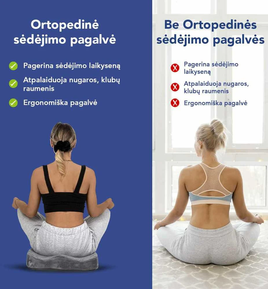 Ortopedinė sėdėjimo pagalvė