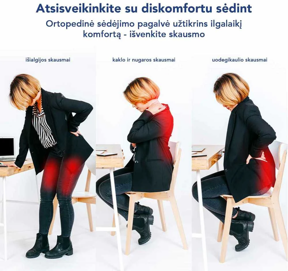 Ortopedinė sėdėjimo pagalvė