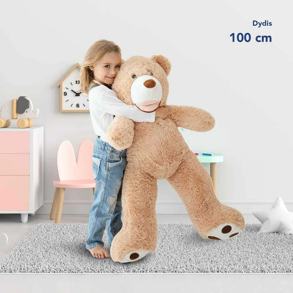 MKS Pliušinis meškinas Tedis 100 cm, 3 m.+