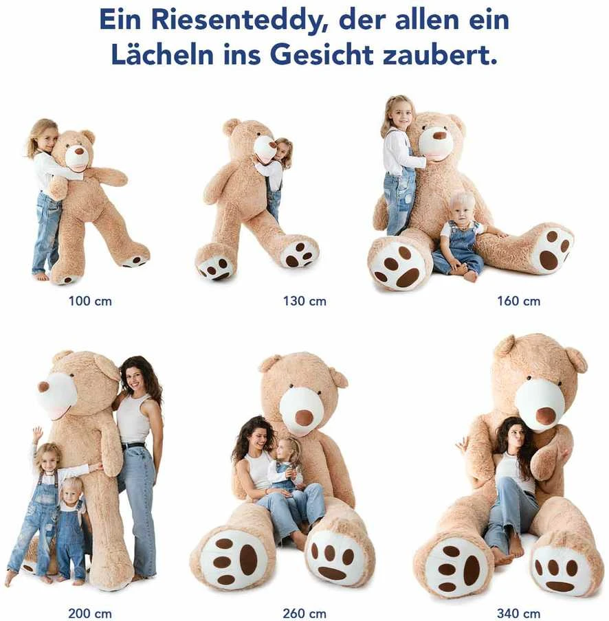 MKS Pliušinis meškinas Tedis 200 cm, 3 m.+