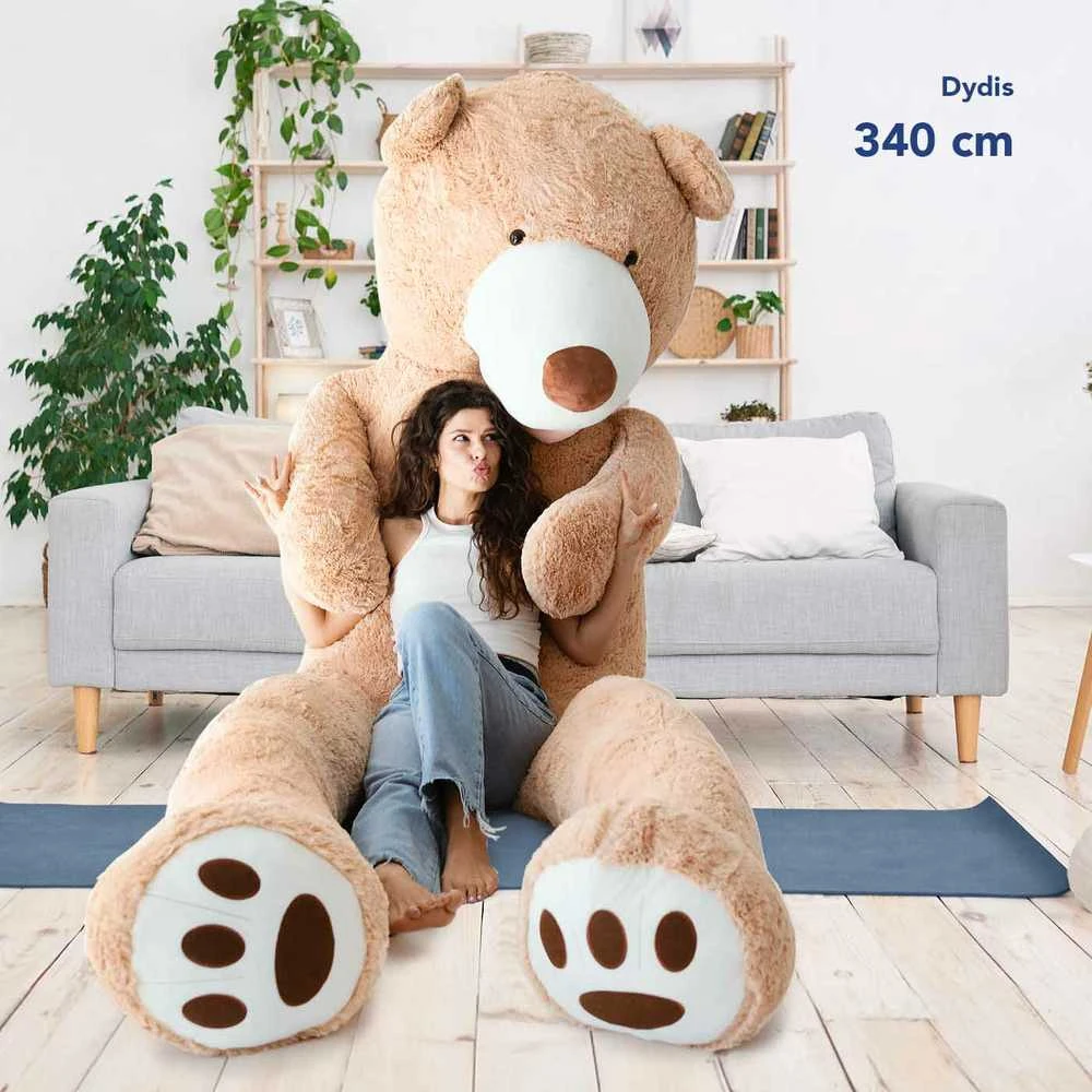 MKS Pliušinis meškinas Tedis 340cm, 3 m.+