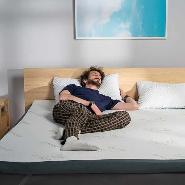 Čiužinys Premium Komforto Antčiužinis - 200x200 cm Gelinis su bambuko užvalkalu