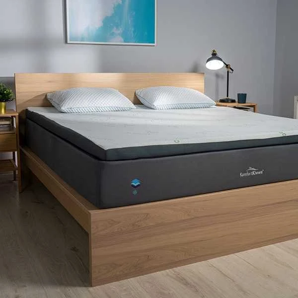 Čiužinys Premium Komforto Antčiužinis - 160x200 cm Gelinis su bambuko užvalkalu