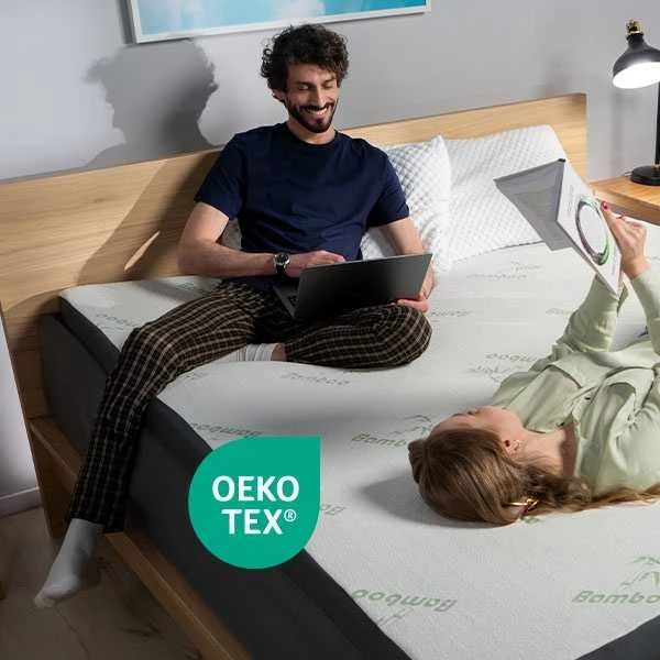 Čiužinys Premium Komforto Antčiužinis - 160x200 cm Gelinis su bambuko užvalkalu