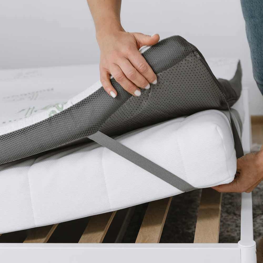 Čiužinys Premium Komforto Antčiužinis - 160x200 cm Gelinis su bambuko užvalkalu