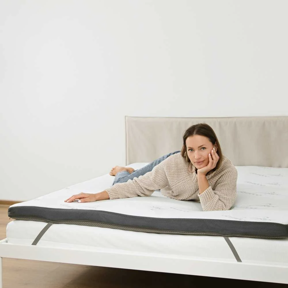 Čiužinys Premium Komforto Antčiužinis - 160x200 cm Gelinis su bambuko užvalkalu