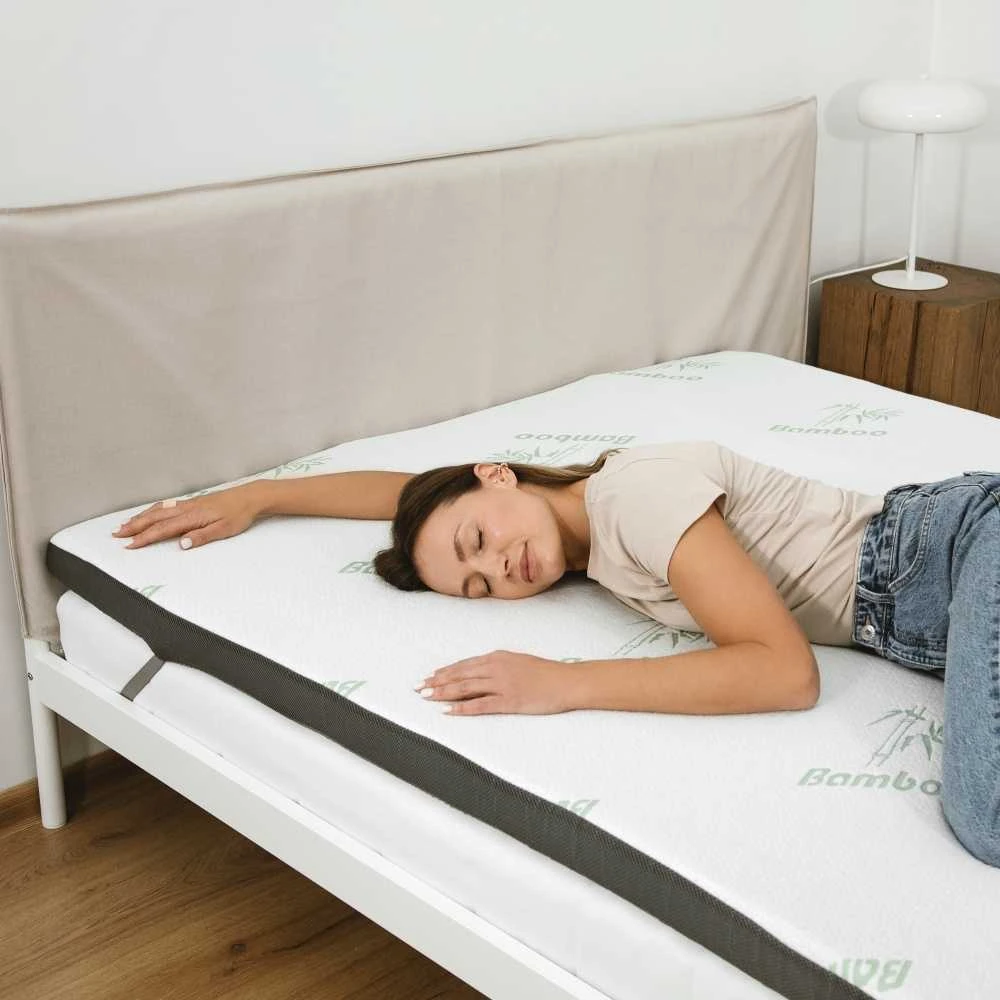 Čiužinys Premium Komforto Antčiužinis - 140x200 cm Gelinis su bambuko užvalkalu