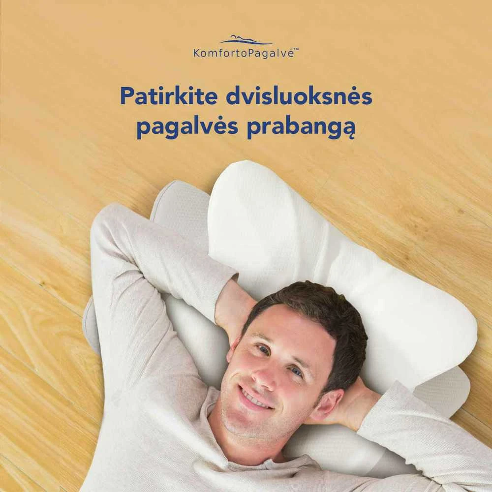 Viskoelastinė drugelio formos pagalvė