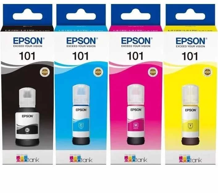 Epson 101 EcoTank (C13T03V64A) Rašalo papildymo buteliukų komplektas, CMYK