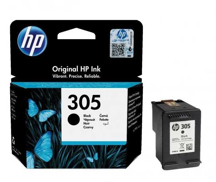 Hewlett Packard (HP) Originali HP 305 juoda rašalo kasetė