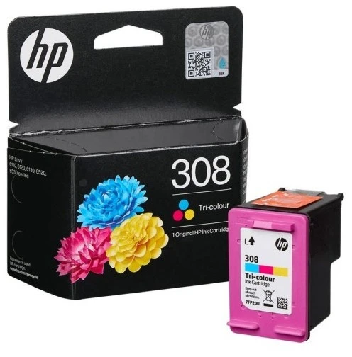 Hewlett Packard (HP) HP 308 trijų spalvų originali rašalo kasetė