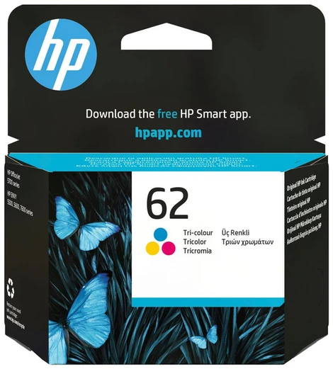 Hewlett Packard (HP) <p>HP 62 trispalvė originali rašalo kasetė</p>