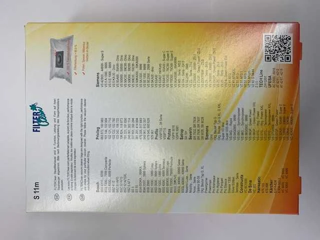 Filterclean Dulkių siurblio maišeliai S11M MIKROMAX tinkantys Bosch, Privileg, Siemens siurbliams FL0050-K S8227668