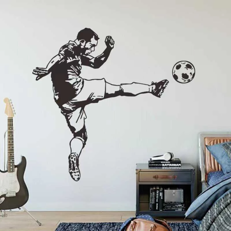 Interjero lipdukas Futbolo žaidėjas su kamuoliu