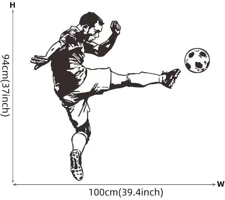 Interjero lipdukas Futbolo žaidėjas su kamuoliu
