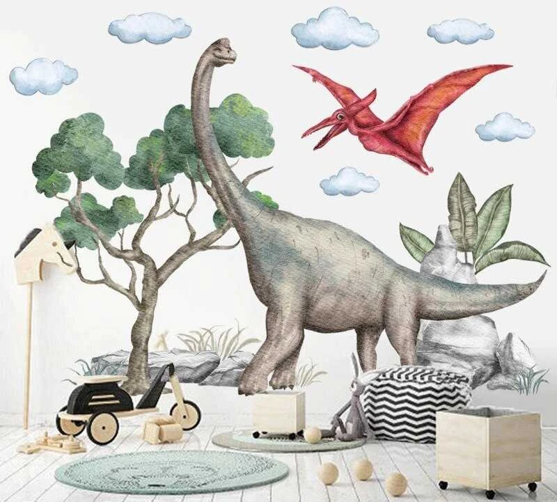 Vaikiškas sienų lipdukas Dinozauras
