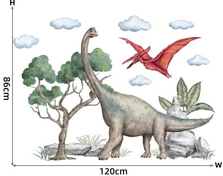 Vaikiškas sienų lipdukas Dinozauras