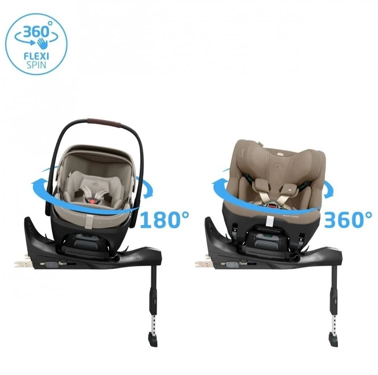 Automobilinė kėdutė Maxi Cosi Coral Slide Pro 40-87cm (0-13kg) i-size Juodas Onyx + isofix + strype