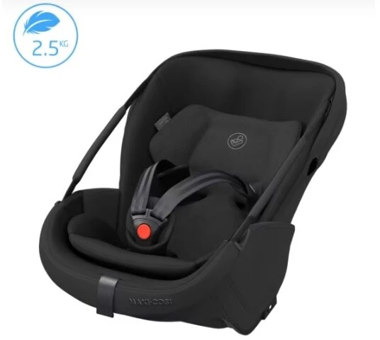 Automobilinė kėdutė Maxi Cosi Coral Slide Pro 40-87cm (0-13kg) i-size Juodas Onyx + isofix + strype
