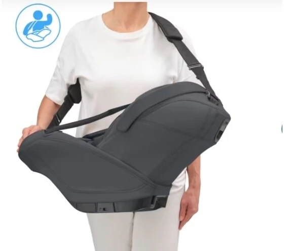 Automobilinė kėdutė Maxi Cosi Coral Slide Pro 40-87cm (0-13kg) i-size Moon Graphite + isofix + strype
