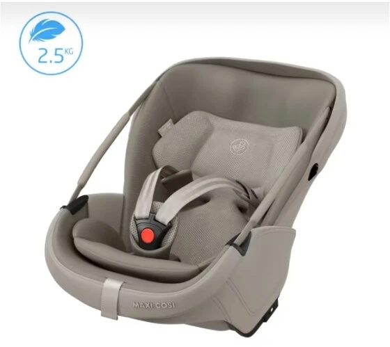 Automobilinė kėdutė Maxi Cosi Coral Slide Pro 40-87cm (0-13kg) i-size Sapphire Sand + isofix + strype