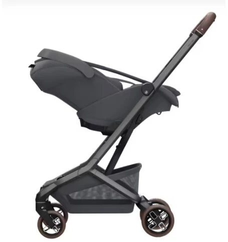 Automobilinė kėdutė Maxi Cosi Coral Slide Pro 40-87cm (0-13kg) i-size Moon Graphite + isofix + strype