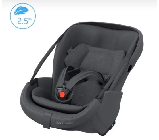 Automobilinė kėdutė Maxi Cosi Coral Slide Pro 40-87cm (0-13kg) i-size Moon Graphite + isofix + strype