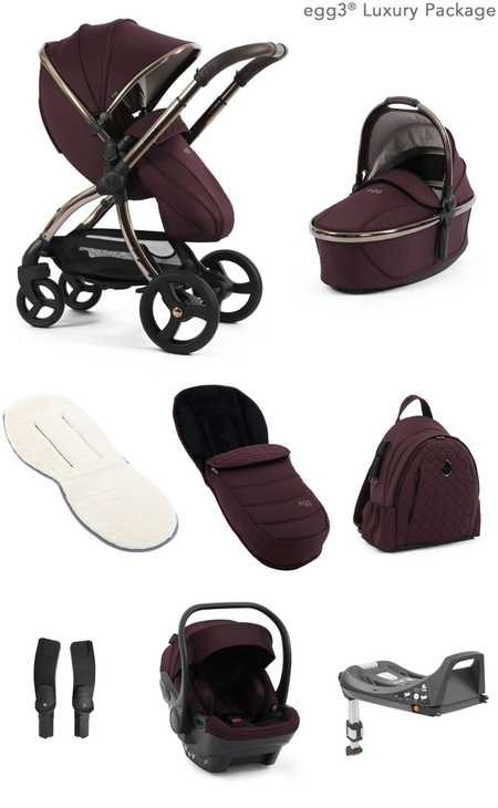 Babystyle Universalus vežimėlis egg3 Mulberry 5in1