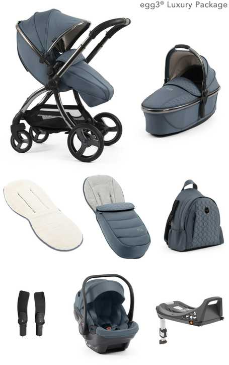 Babystyle Universalus vežimėlis egg3 Topaz 8in1