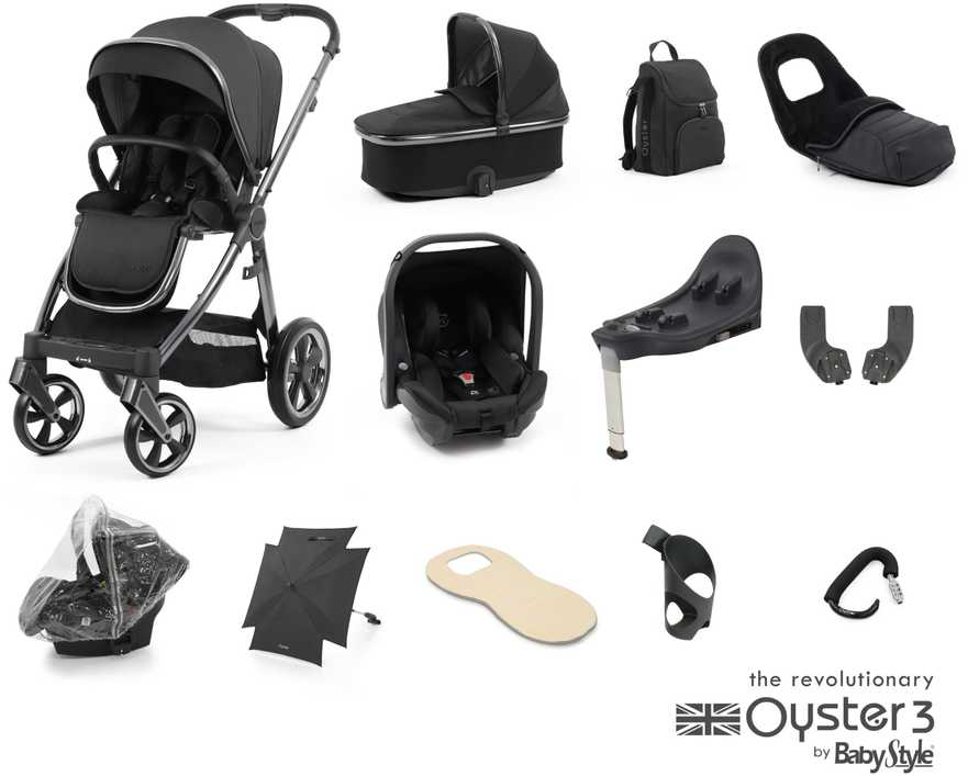 Babystyle Sportinis vežimėlis Oyster 3 Carbonite