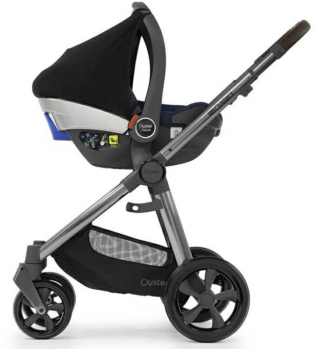 BabyStyle Oyster 3 stilingas vaikiškas vežimėlis | tamsiai mėlynos spalvos "Twilight"