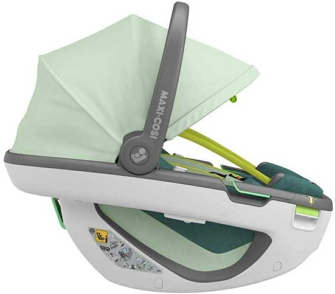Maxi-Cosi Coral 360 automobilinė kėdutė + FamilyFix 360 Bazė - Essential Neo Žalias 0-13 kg