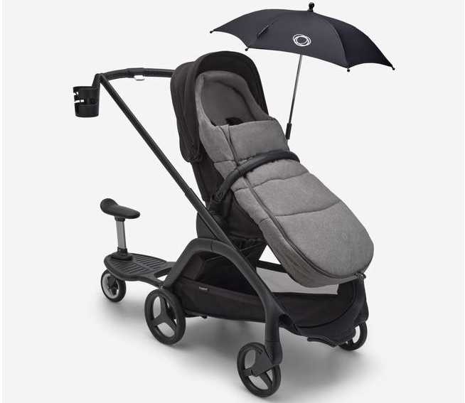 Universalus vežimėlio komplektas Bugaboo Dragonfly 2in1 Stormy Mėlyna/Midnight juodas/ juodas frame