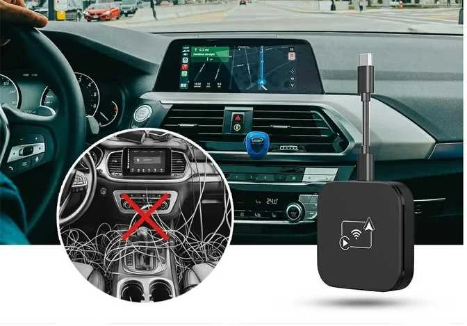 Automagnetola Baltan „Nexadio SB100“ „Android Auto“ ir „CarPlay“ adapteris