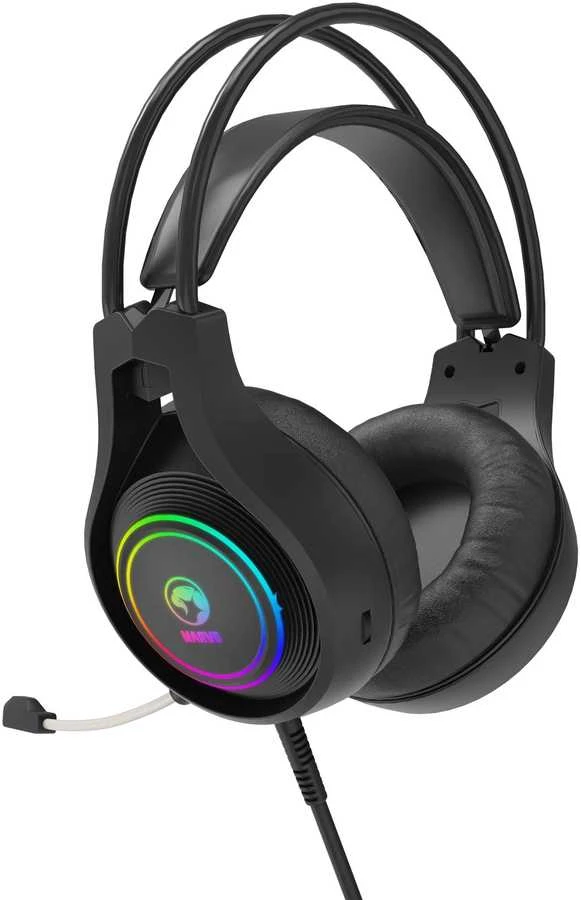 MARVO HG9821 RGB Laidinės žaidimų ausinės | USB | Juoda